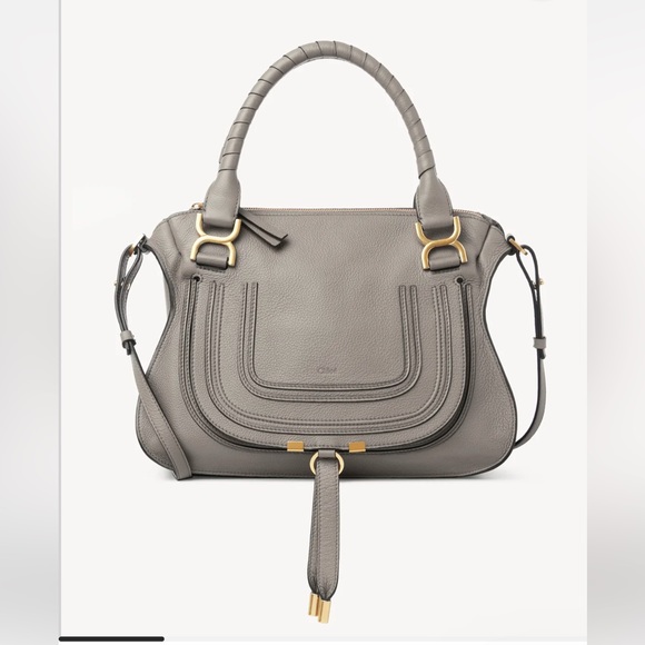 Chloé Marcie Double Carry - Cashmere Gray - Picture 1 of 9